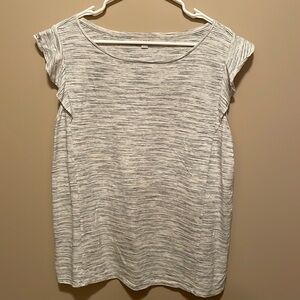 Light gray knit top